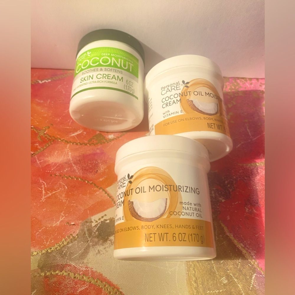 🛍️ Coconut oil & Skin Cream Deep
Moisturizing  Personal Care  6OZ( Pack Of 3)💥